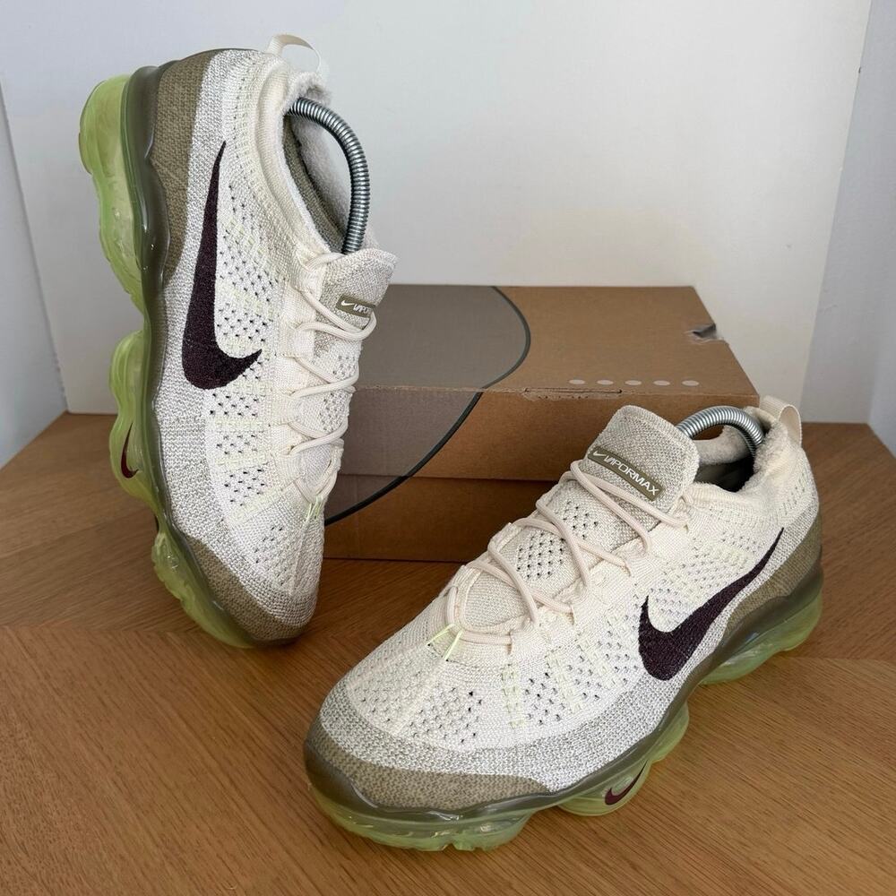 Nike Air Vapormax Flyknit ‘Coconut Milk/Olive’ Men Sneakers- SZ 10